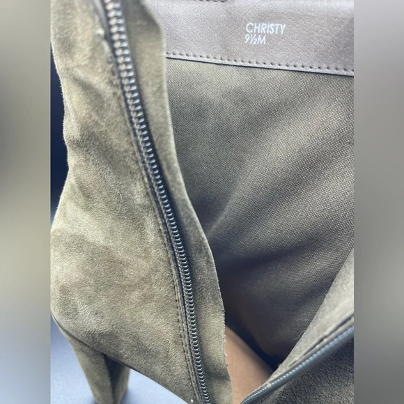 TAHARI Christy Studded Suede Bootie in Olive, 9.5, NWOT - Picture 10 of 16